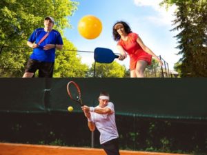 What are the major differences between pickleball and tennis?